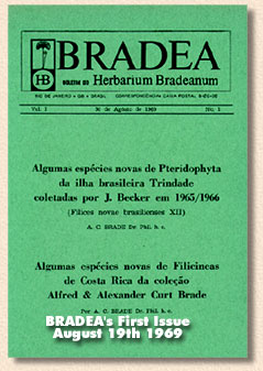 Primeiro número do BRADEA-19 de agosto de 1969